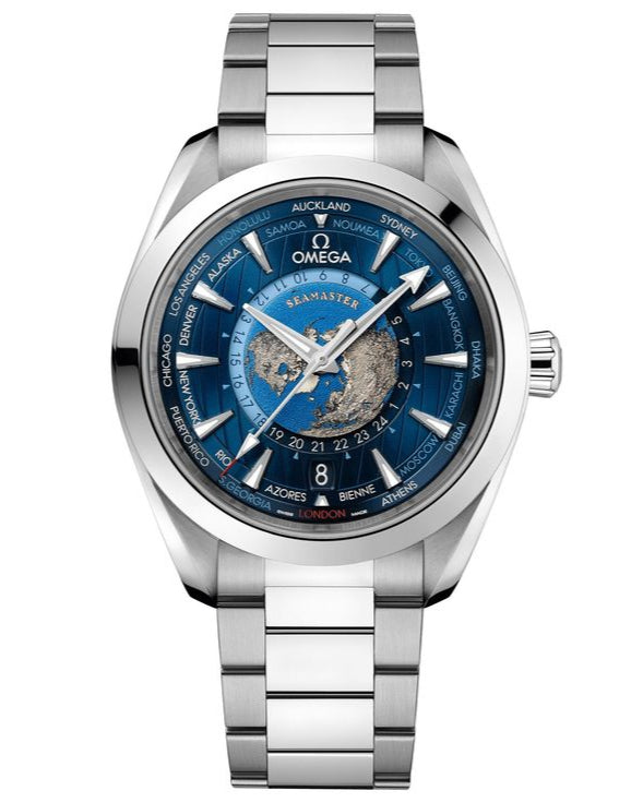 Aqua Terra Worldtimer 43mm - Classic Blue
