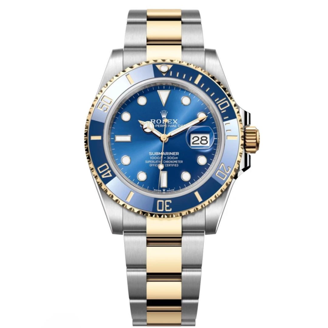 R.Submariner Gold Steel Blue Dial 41mm